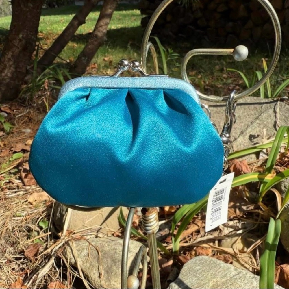 Coach Legacy Mini Kisslock Satin Pouch Charm